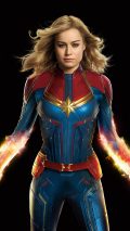 Captain Marvel iPhone X Wallpaper HD