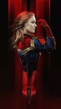 Phones Wallpaper Captain Marvel 2019