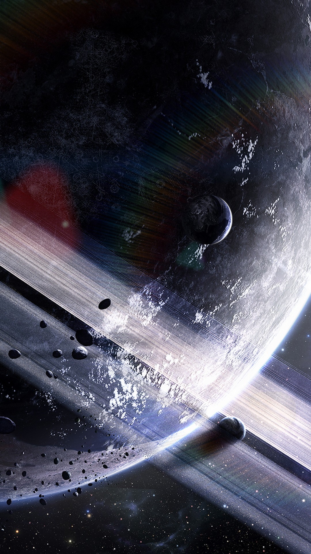 Space Meteorite Planet Rain iPad Air Wallpapers Free Download