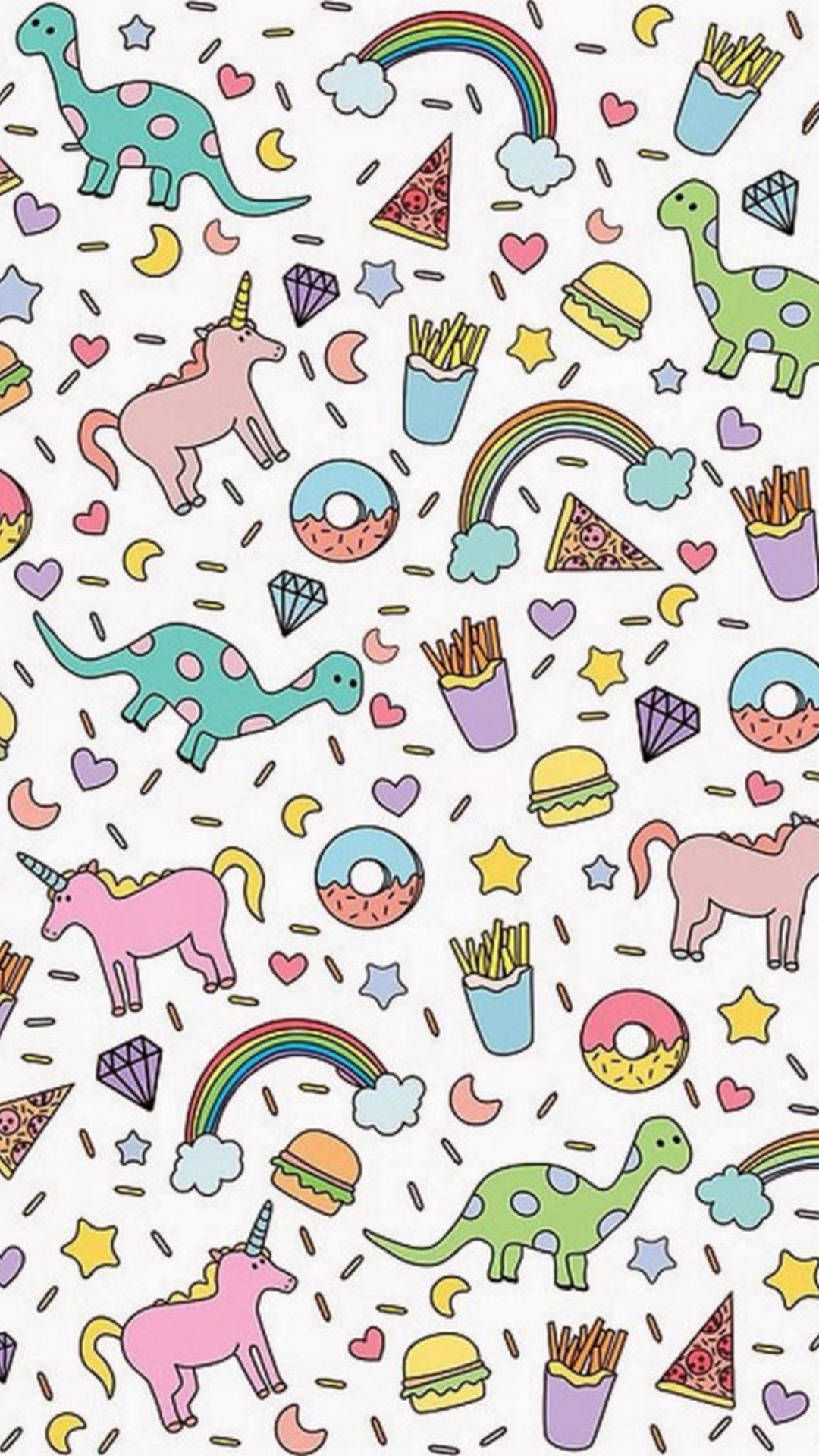 Cute Unicorn Cell Phones Wallpaper with high-resolution 1080x1920 pixel. Download all Mobile Wallpapers and Use them as wallpapers for your iPhone, Tablet, iPad, Android and other mobile devices