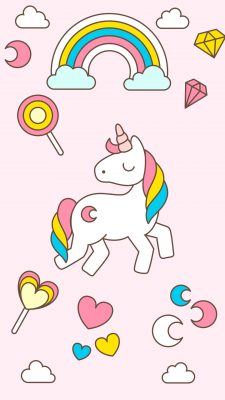 Cute Unicorn Phone Wallpaper With high-resolution 1080X1920 pixel. Download all Mobile Wallpapers and Use them as wallpapers for your iPhone, Tablet, iPad, Android and other mobile devices