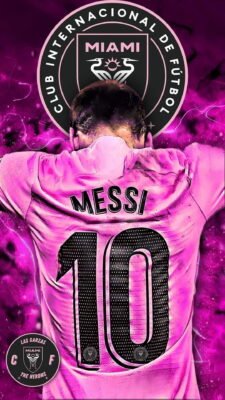 Phones Wallpaper Lionel Messi Inter Miami With high-resolution 1080X1920 pixel. Download all Mobile Wallpapers and Use them as wallpapers for your iPhone, Tablet, iPad, Android and other mobile devices